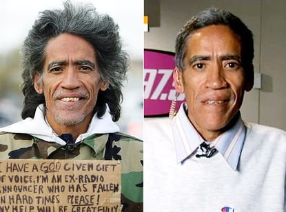 Golden Voice homeless man
